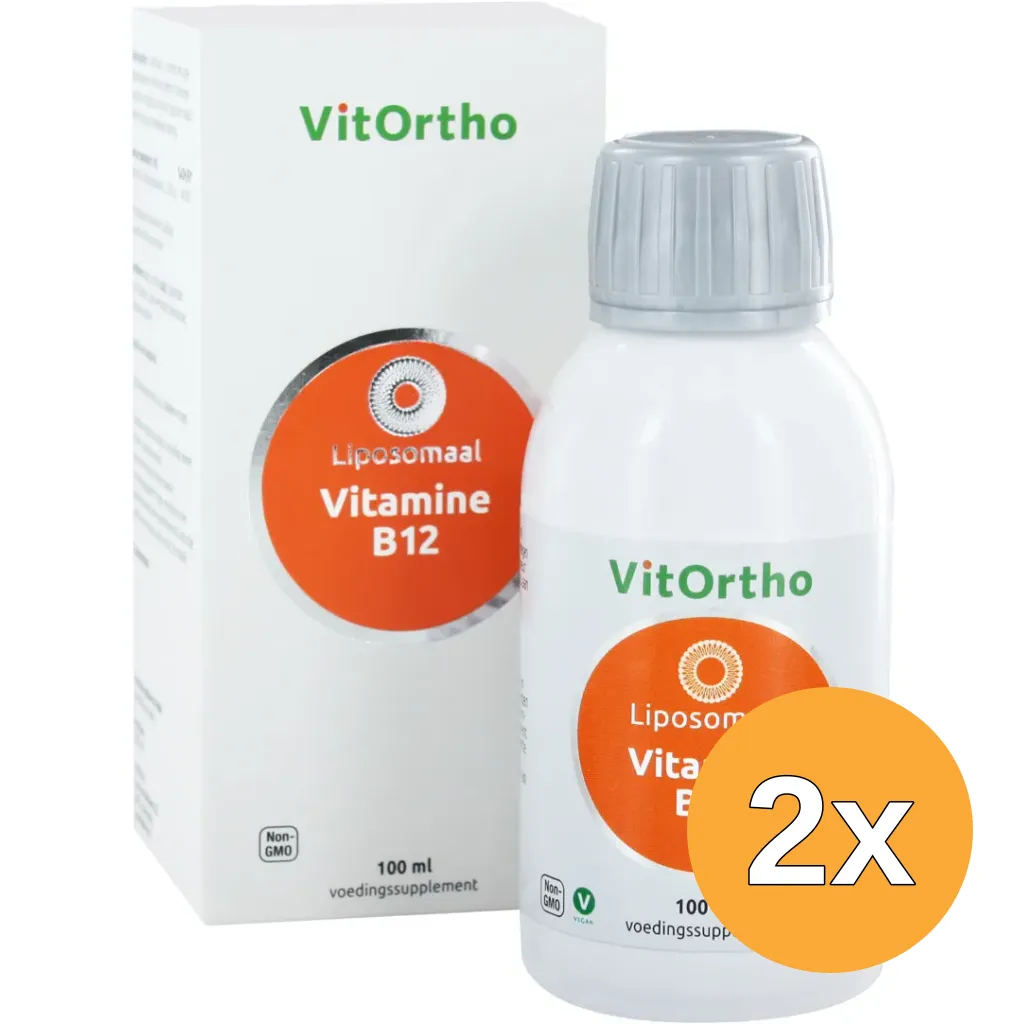 2x VitOrtho Vitamine B12 liposomaal (100 ml)