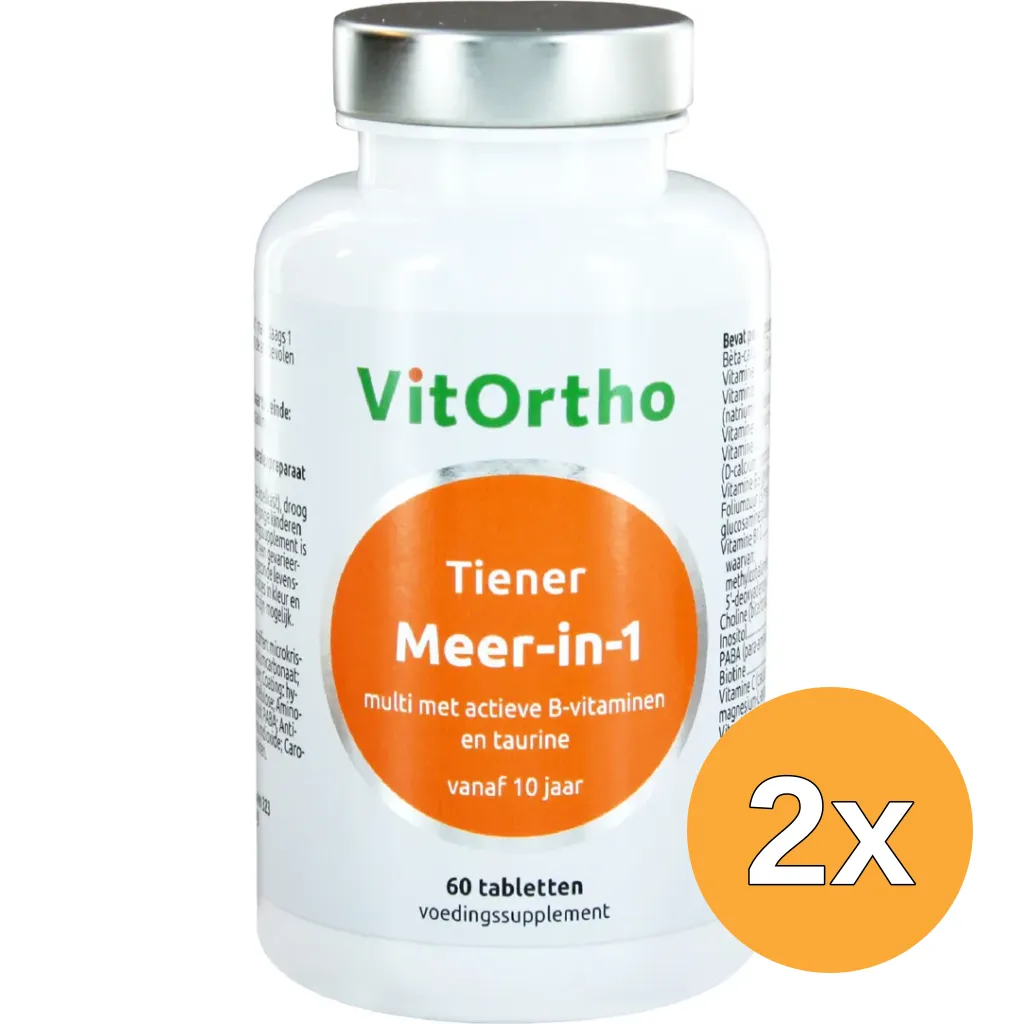 2x VitOrtho Meer in 1 tiener (60 tabletten)