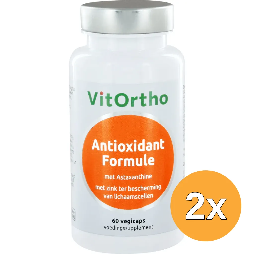 2x Vitortho Antioxidform Voorheen Antioxidant Formule (60 vega capsules)