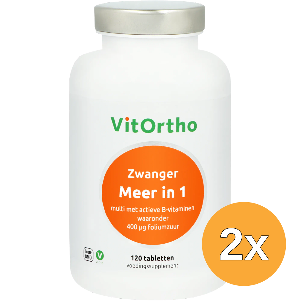 2x VitOrtho Meer in 1 Zwanger (120 tabletten)
