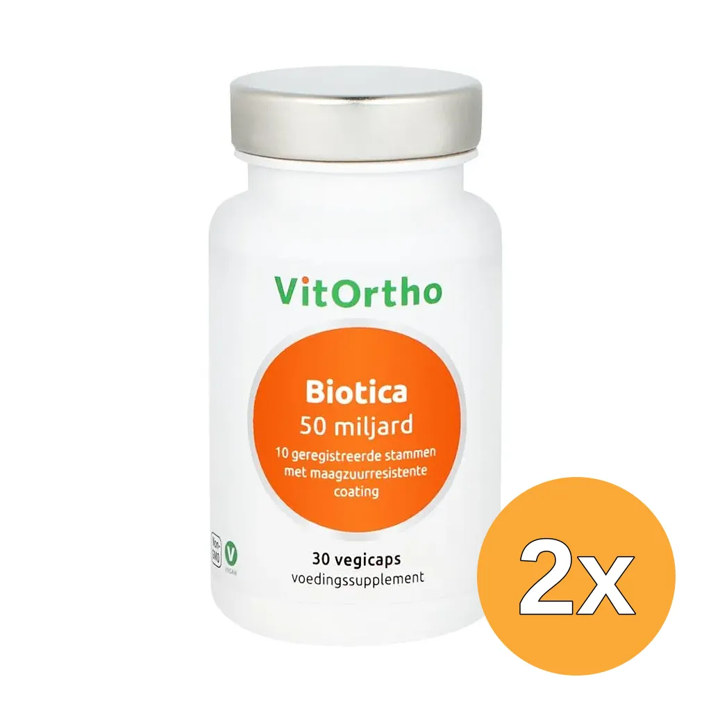 2x VitOrtho Biotica 50 Miljard (30 vega capsules)