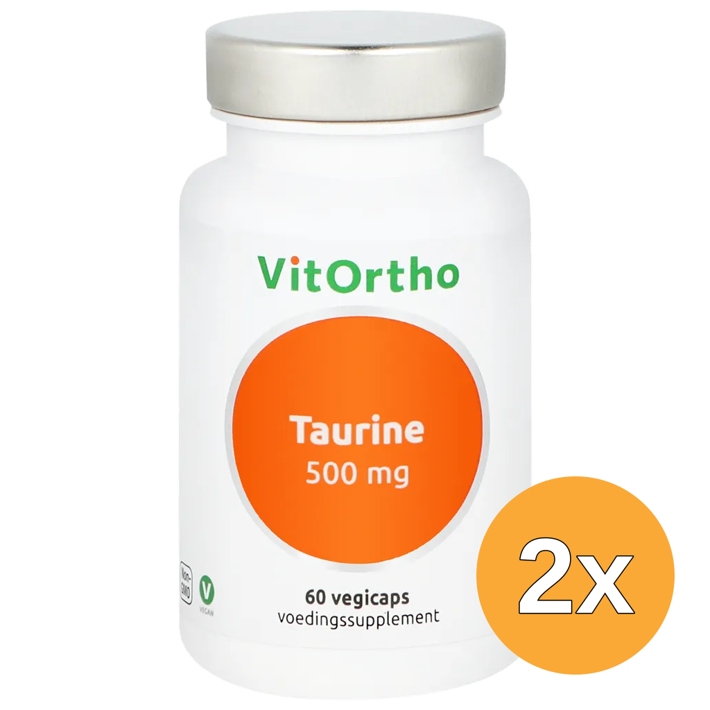 2x Vitortho Taurine 500 mg (60 vega capsules)