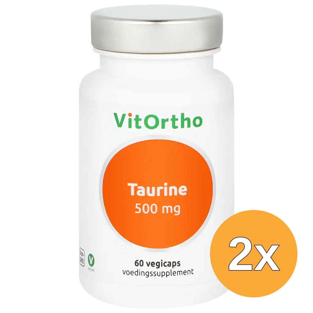 2x Vitortho Taurine 500 mg (60 vega capsules)