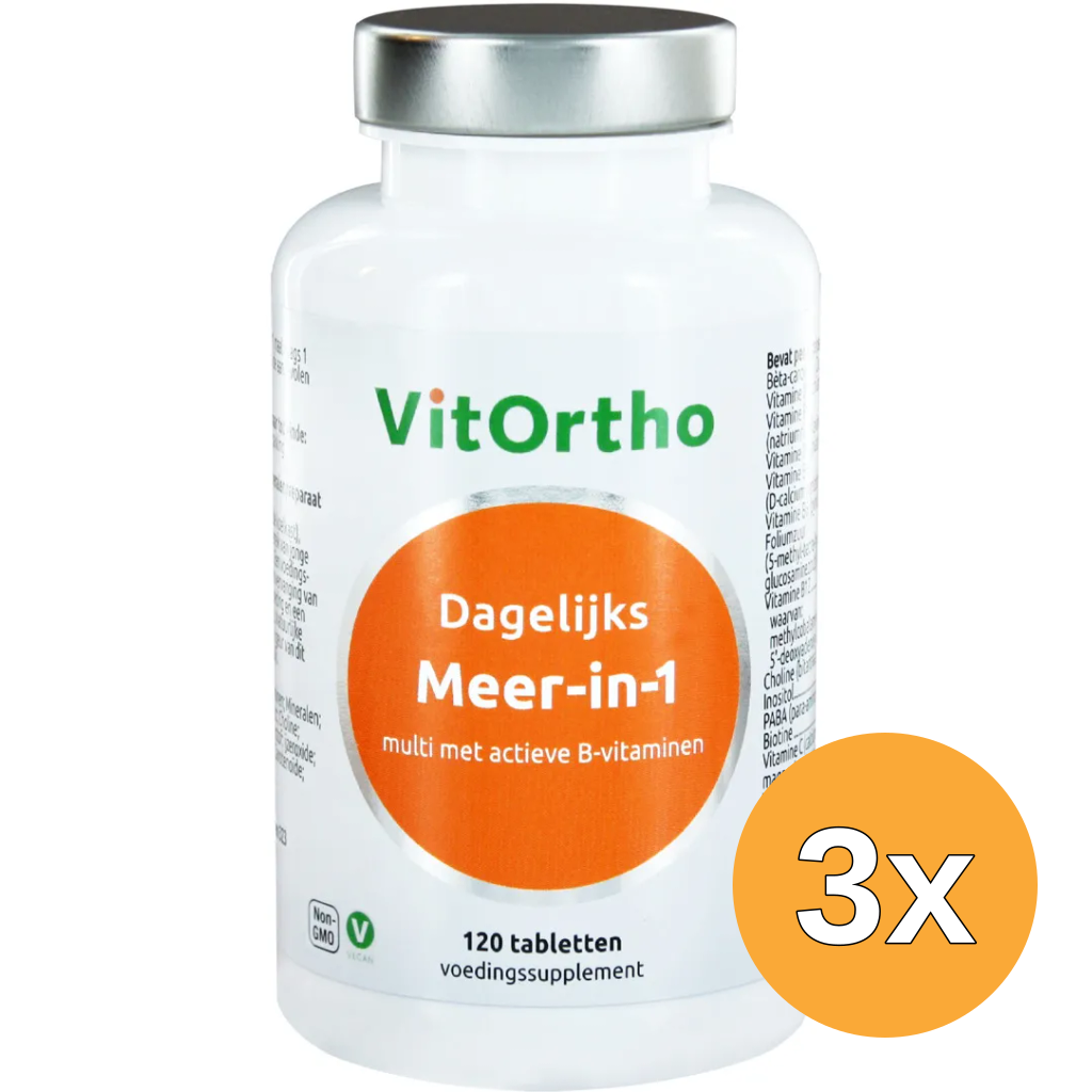 3x VitOrtho Meer in 1 dagelijks (120 tabletten)