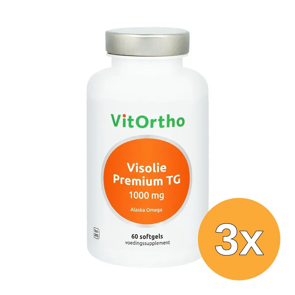 3x VitOrtho Visolie Premium TG 1000mg (60 softgels)