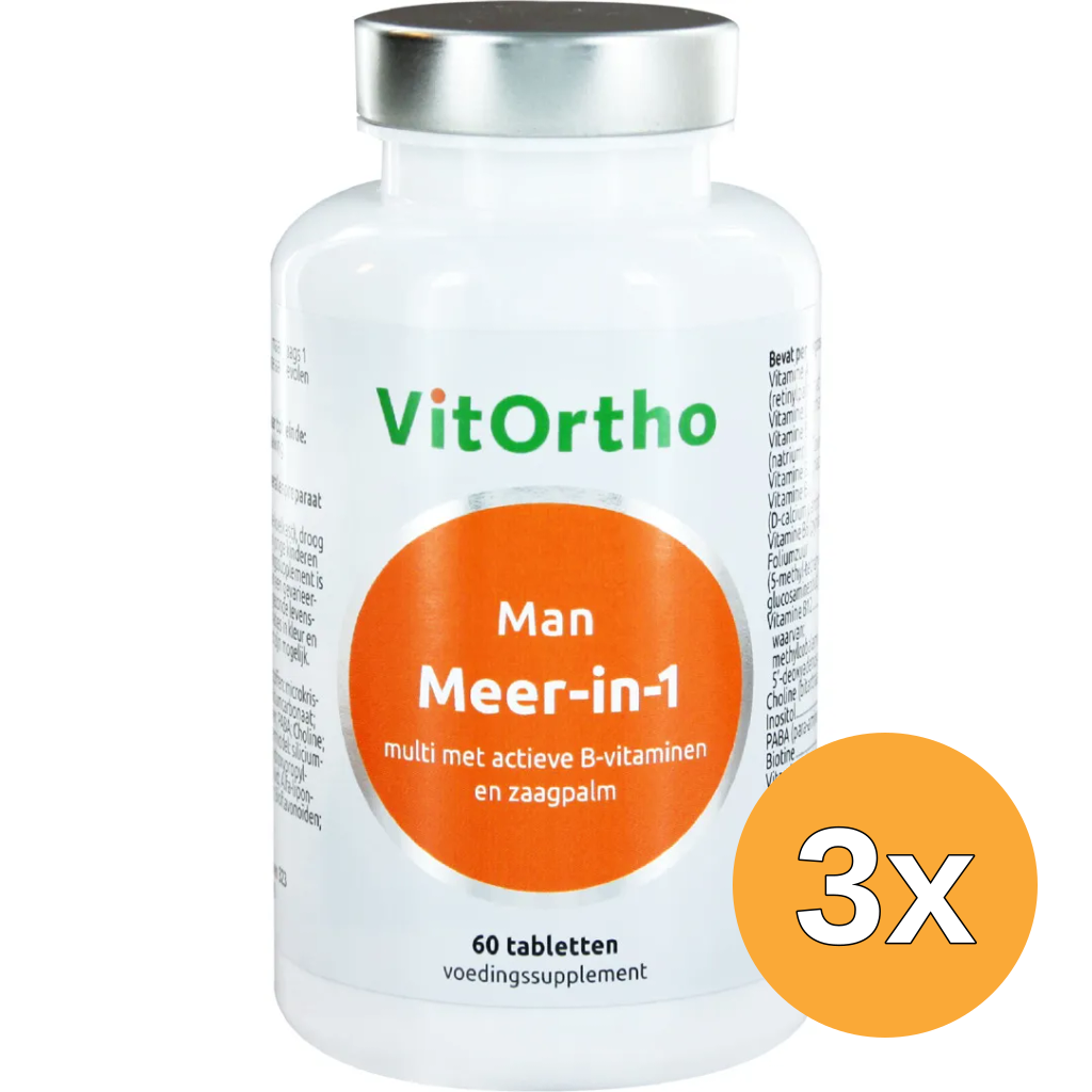 3x Vitortho Meer In 1 Man (60 tabletten)