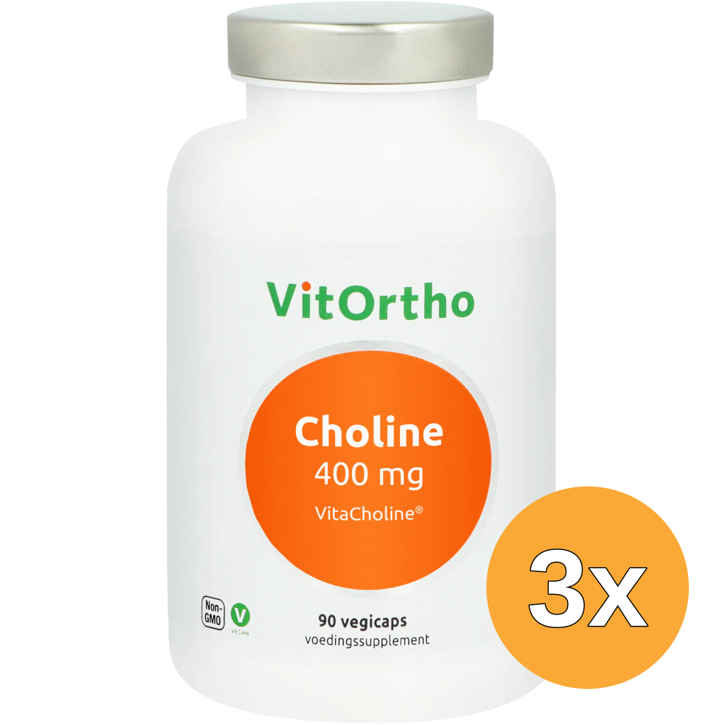 3x VitOrtho Choline 400mg (90 vage capsules)