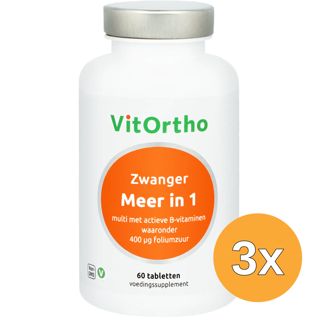 3x VitOrtho Meer in 1 Zwanger (60 tabletten)