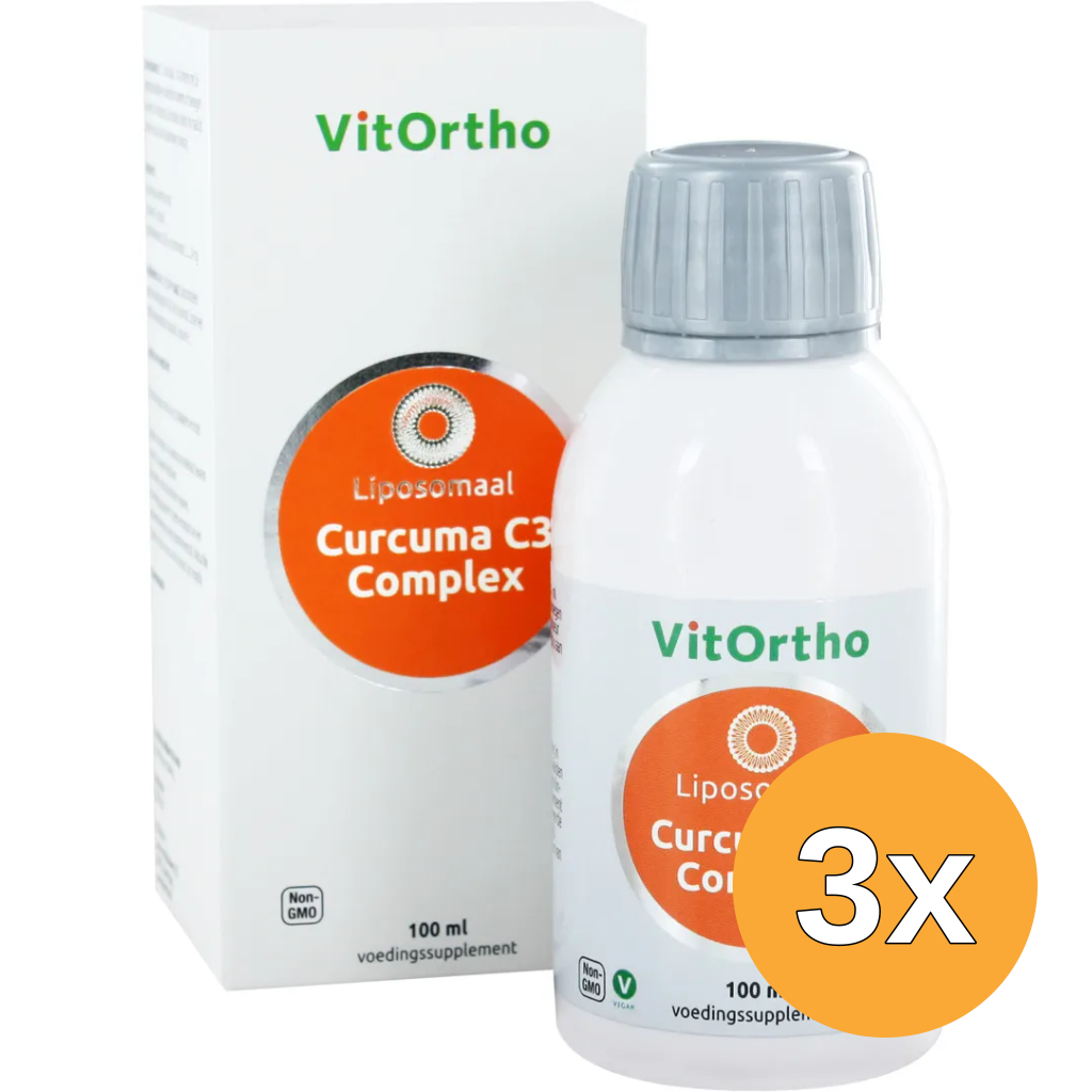 3x VitOrtho Curcuma C3 complex liposomaal vloeibaar (100 ml)
