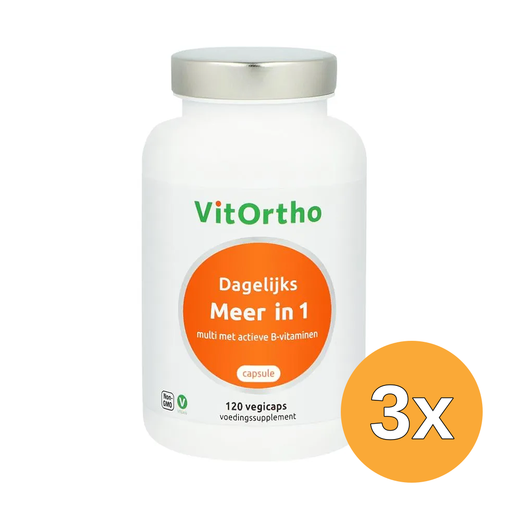 3x VitOrtho Meer in 1 Dagelijks (120 vega capsulesa)