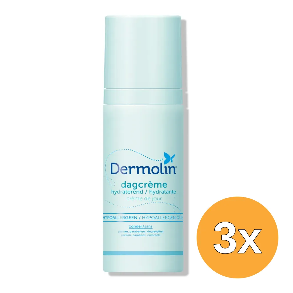 3x Dermolin Dagcreme (50 ml)