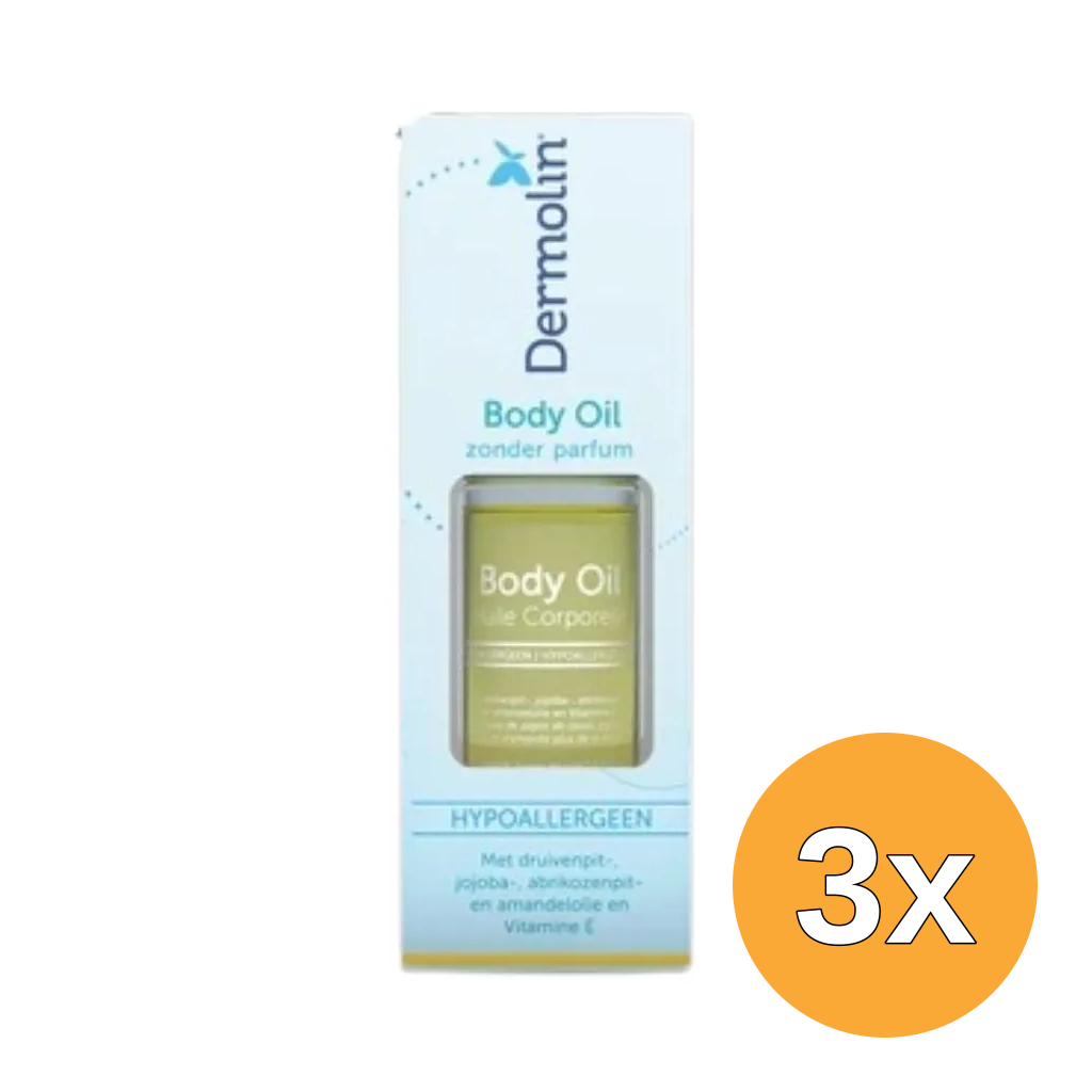3x Dermolin Body Oil (75 ml)