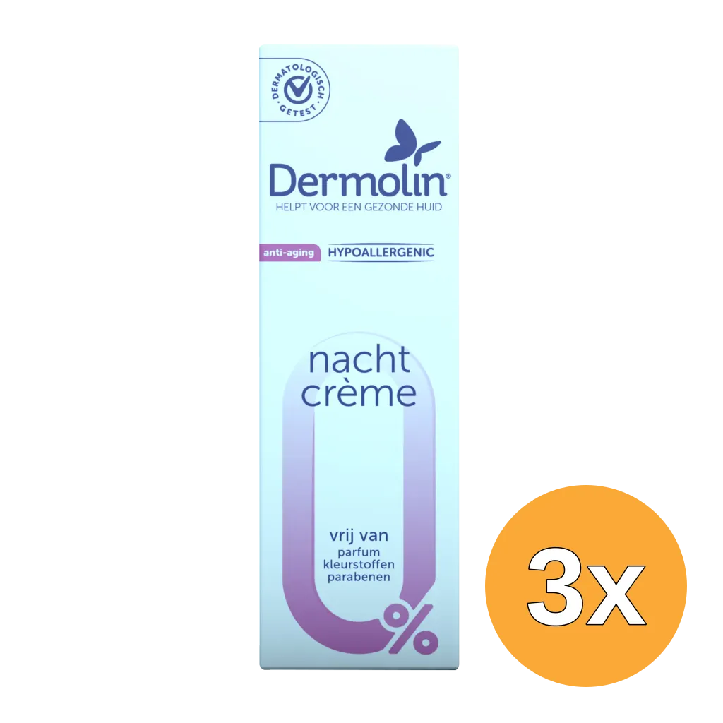 3x Dermolin Nachtcreme Anti-Aging flacon (50 ml)