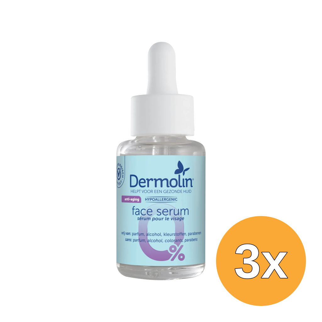 3x Dermolin Serum Anti-Aging met pipet (30 ml)