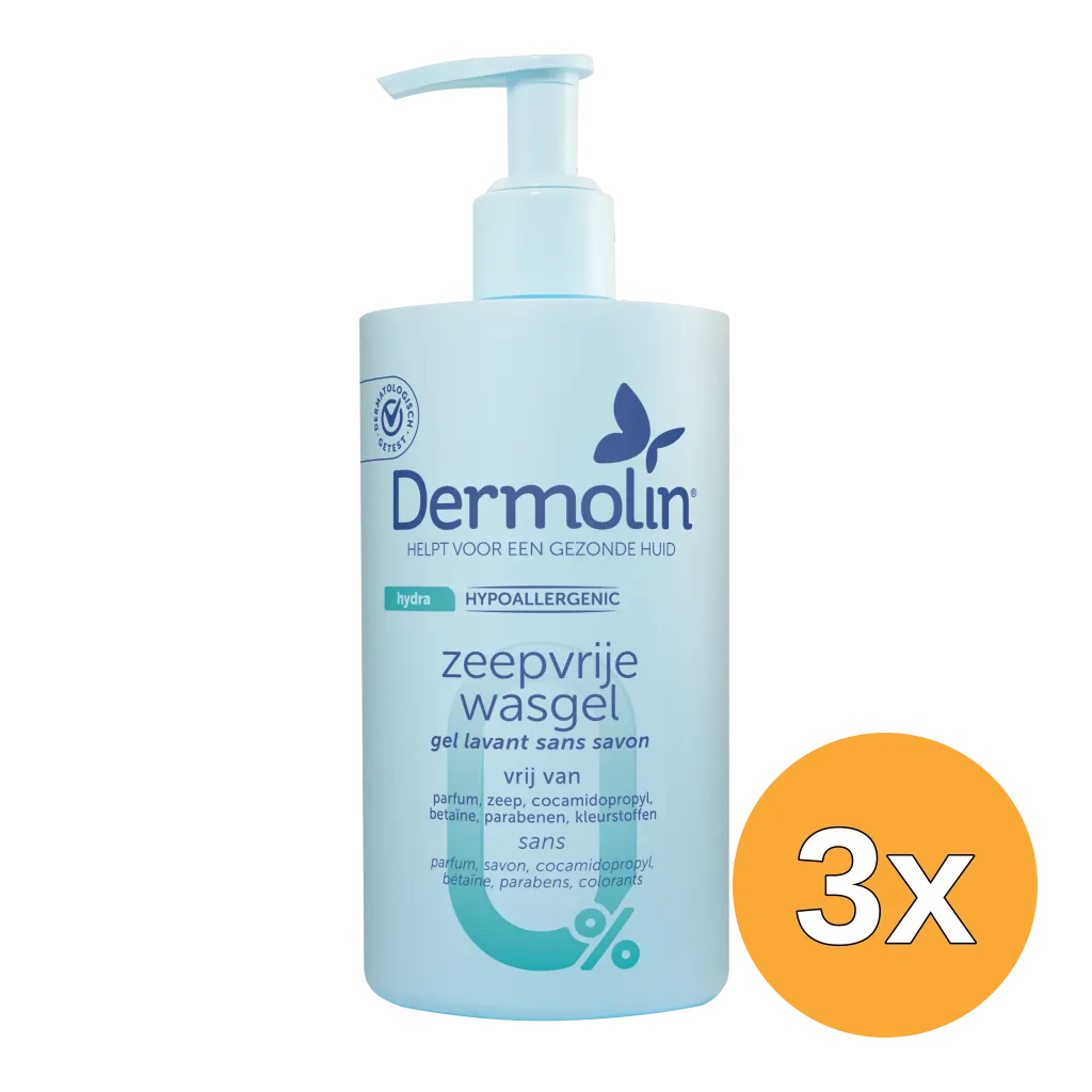 3x Dermolin Zeepvrije wasgel (750 ml)