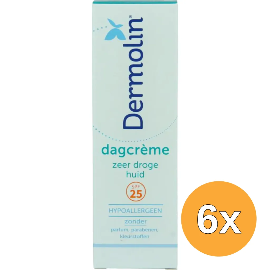 6x Dermolin Dagcreme Zeer Droge Huid (50 ml)