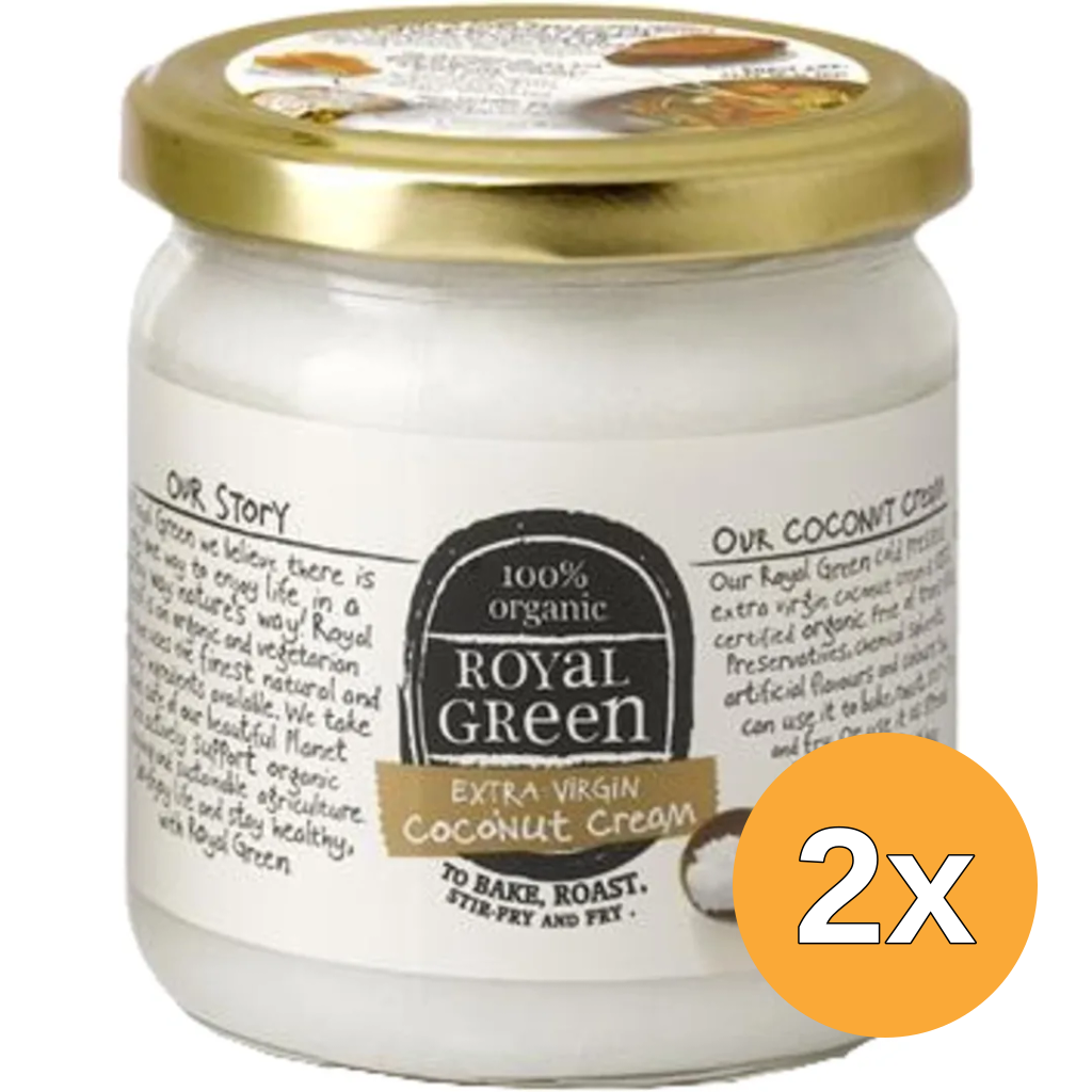 2x Royal Green Kokos Cooking Cream Extra Virgin Bio (325 ml)