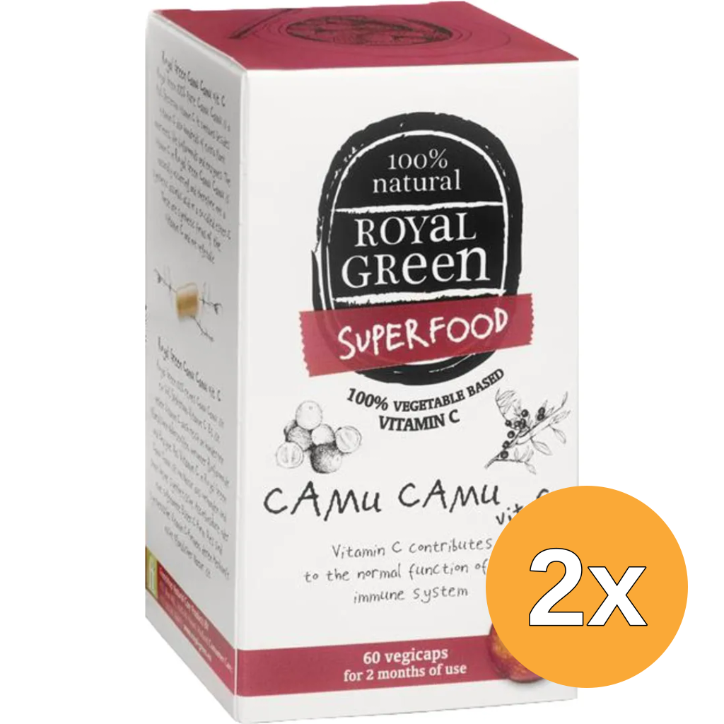 2x Royal Green Camu camu vitamine C (60 vega capsules)