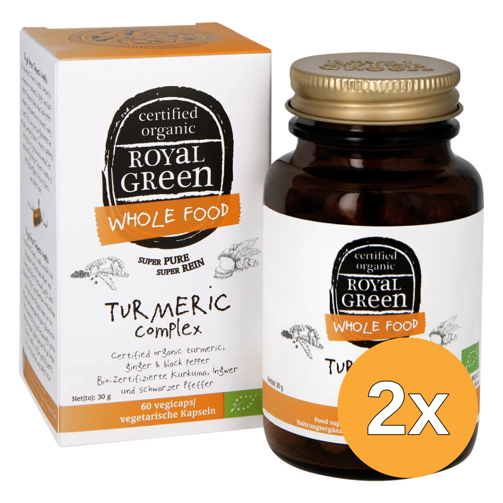 2x Royal Green Turmeric Complex Bio (60 vega capsules)