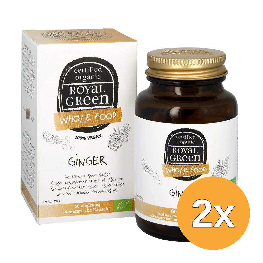 2x Royal Green Gember bio (60 vega capsules)
