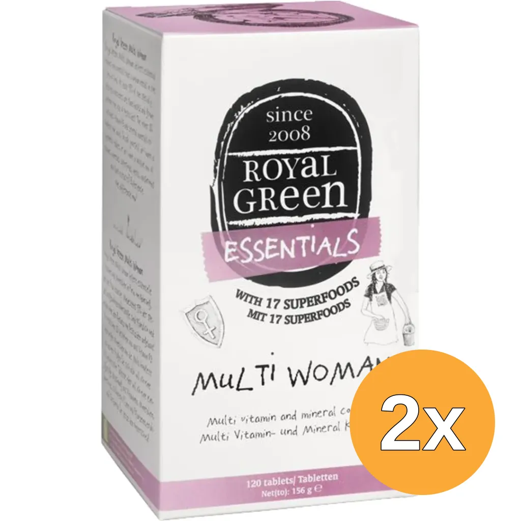 2x Royal Green Multi woman (120 tabletten)