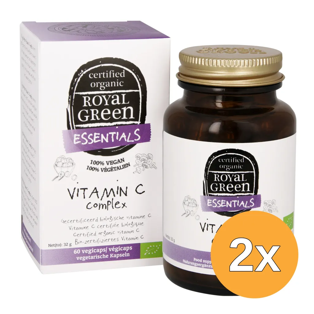 2x Royal Green Vitamine C complex bio (60 vega capsules)