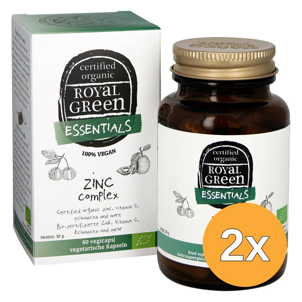 2x Royal Green Zinc complex (60 vega capsules)