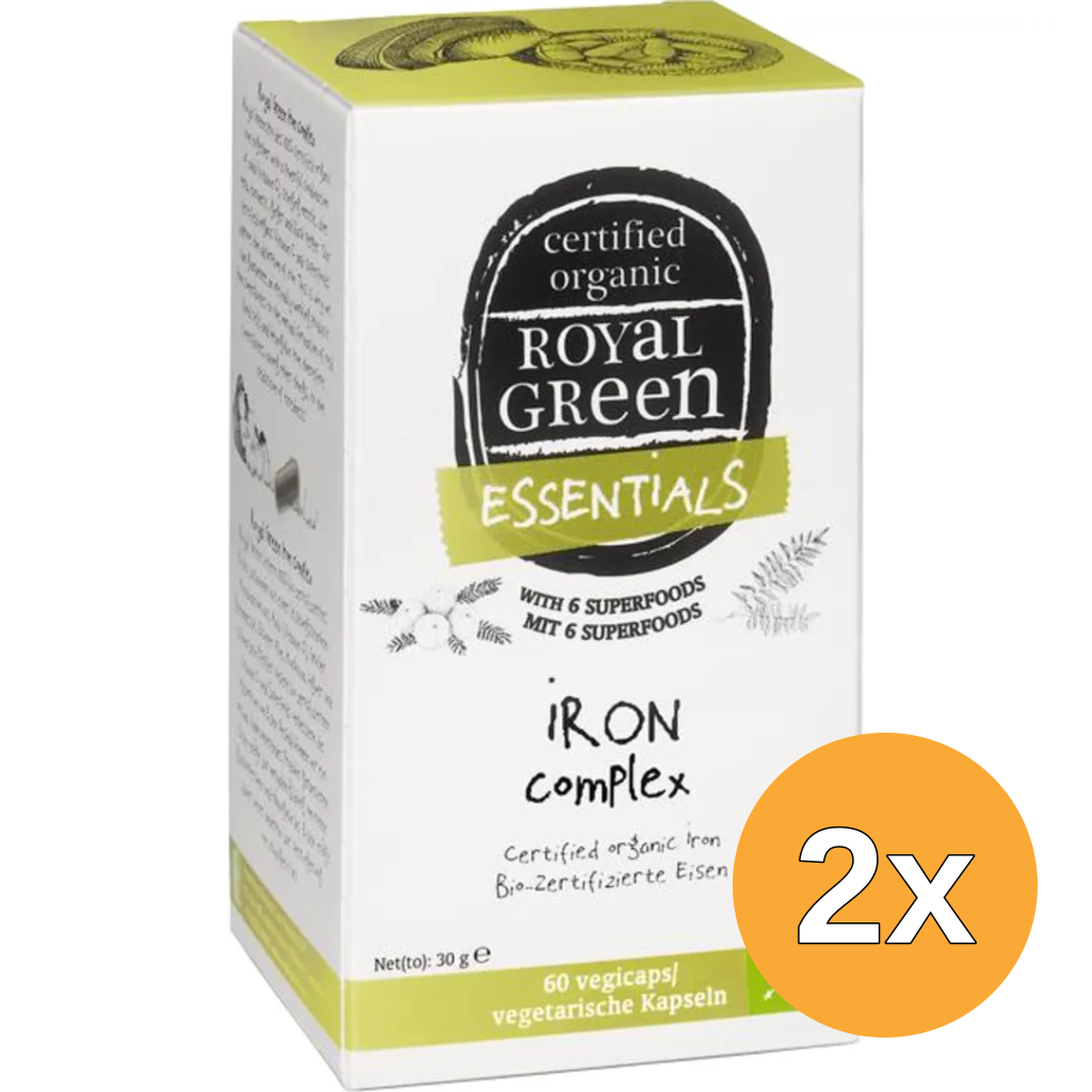 2x Royal Green Iron complex (60 vega capsules)