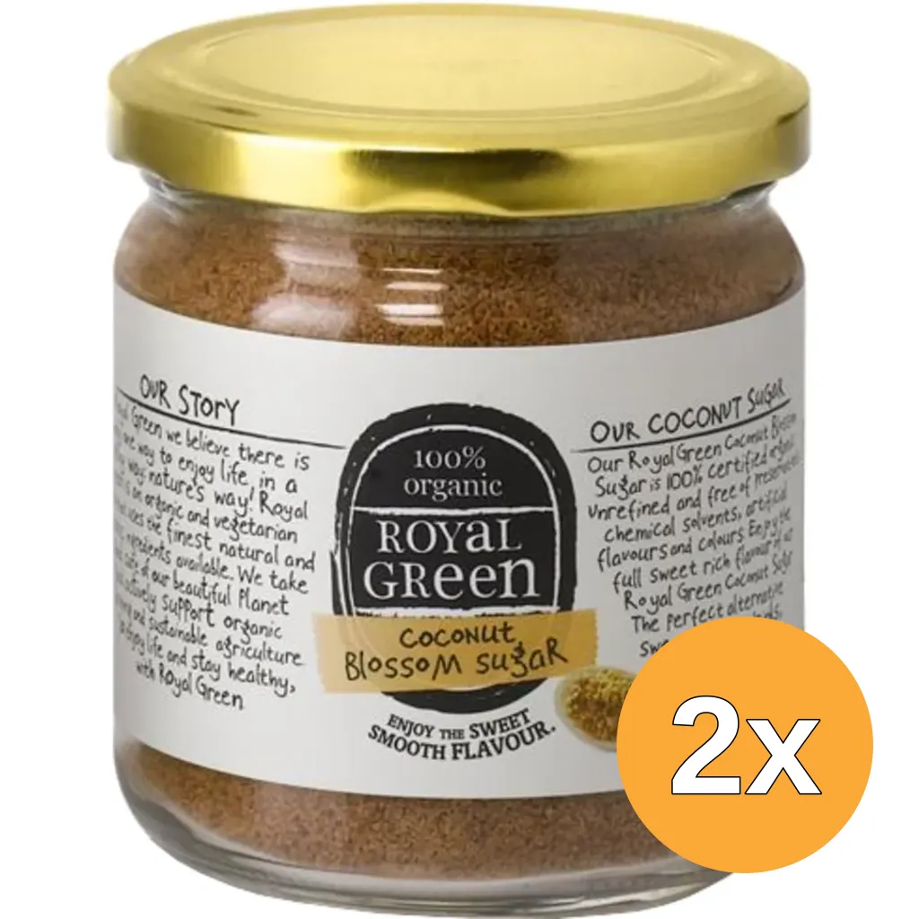 2x Royal Green Kokosbloesem Suiker Bio (200 gr)