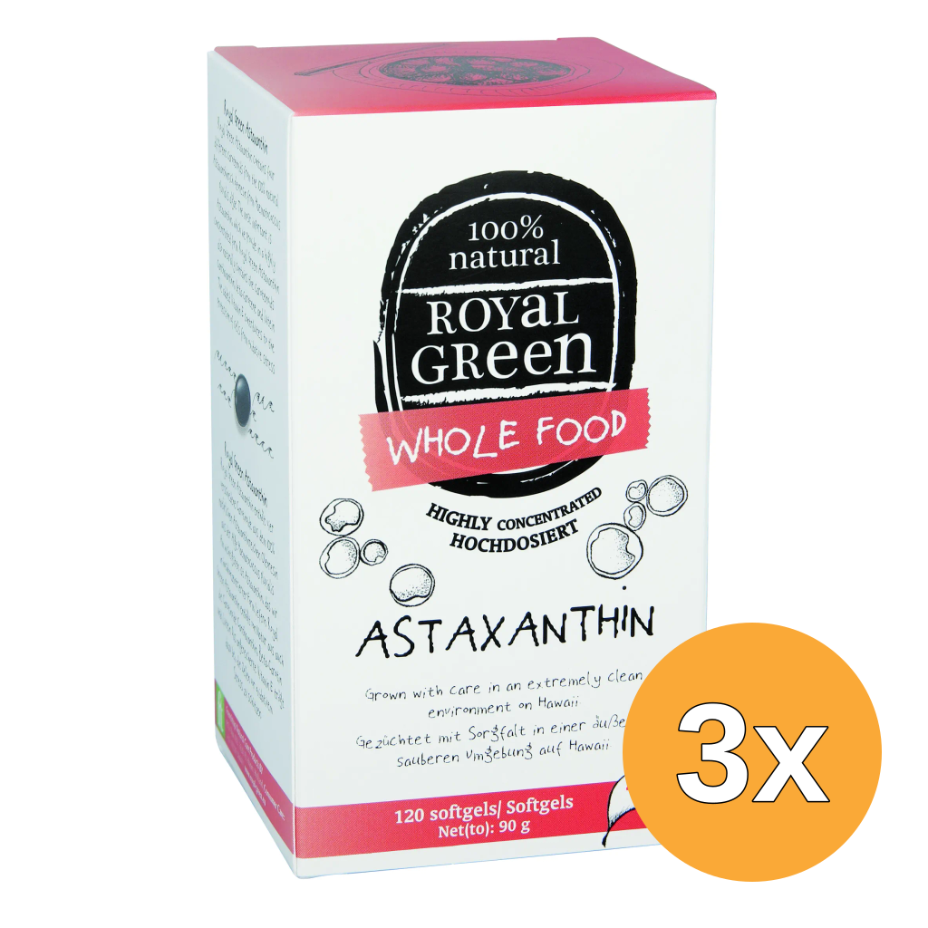 3x Royal Green Astaxanthine (120 softgels)
