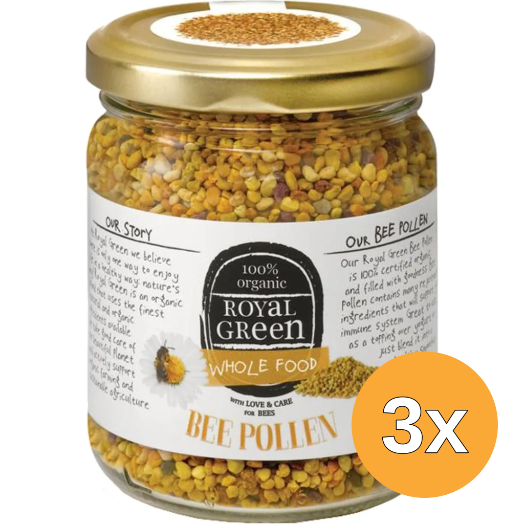 3x Royal Green Bee pollen bio (120 gr)