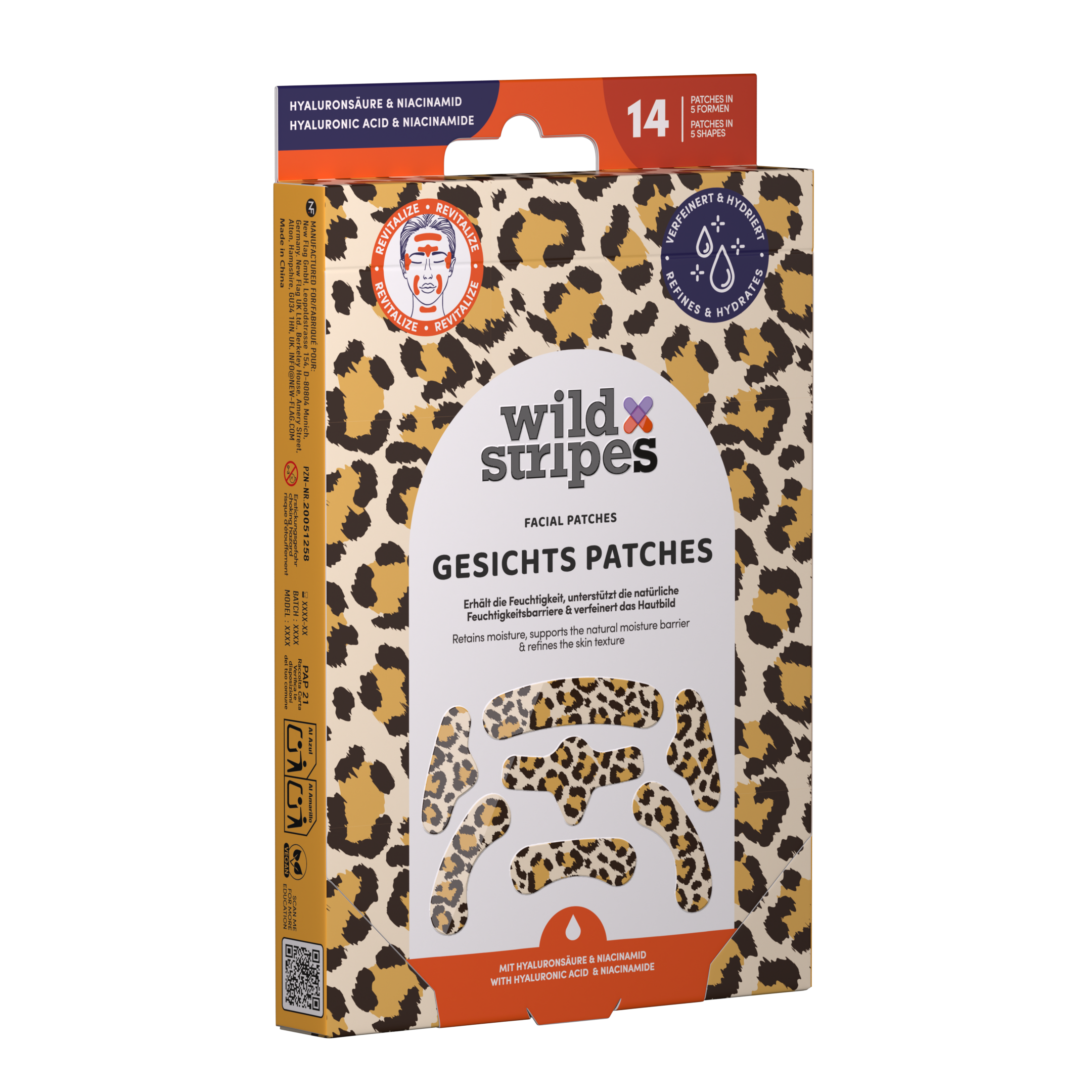 Wild Stripes Facial Patches Animal Leo (14 stuks)