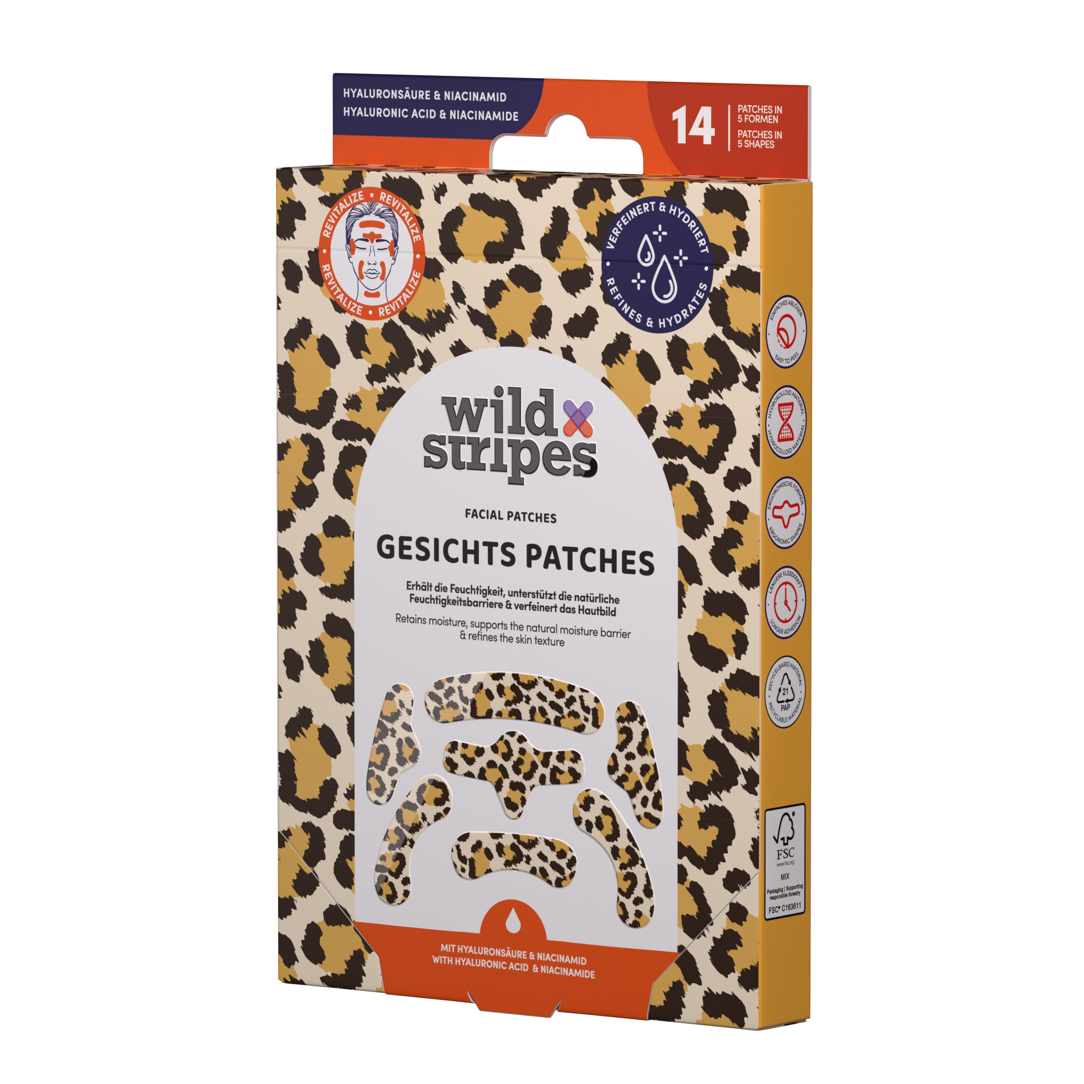 Wild Stripes Facial Patches Animal Leo (14 stuks) - image 2