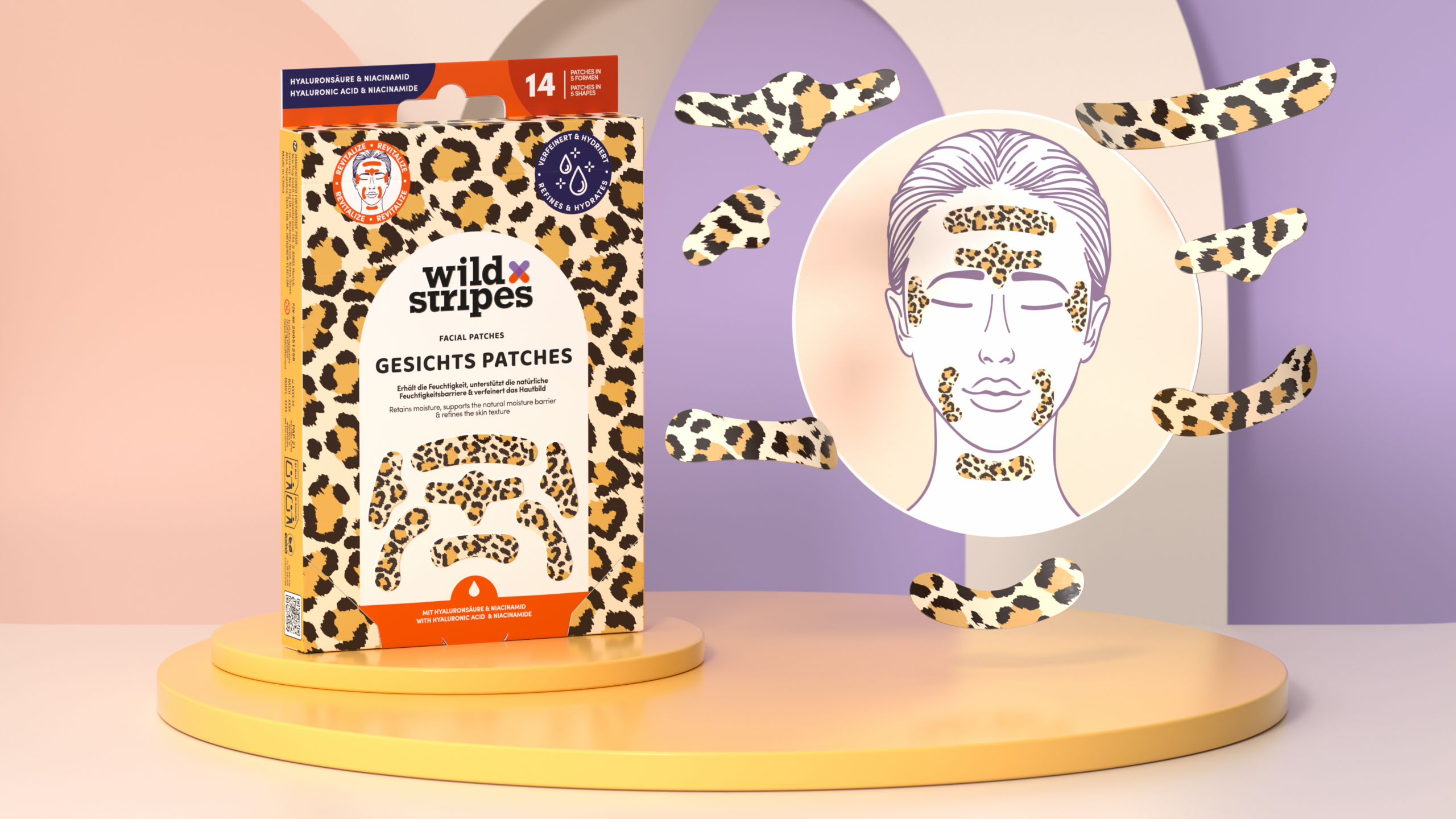Wild Stripes Facial Patches Animal Leo (14 stuks) - image 4