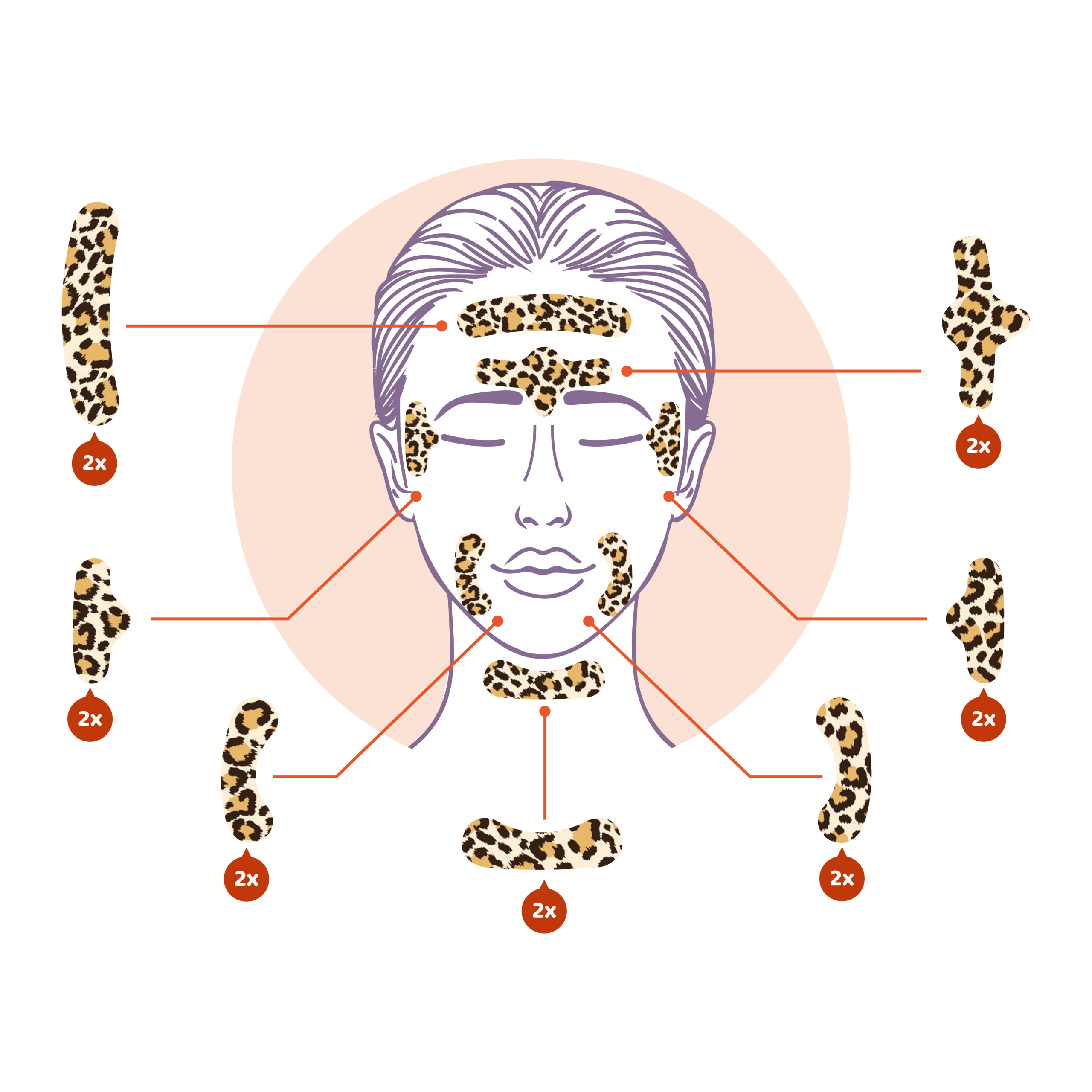 Wild Stripes Facial Patches Animal Leo (14 stuks) - image 5