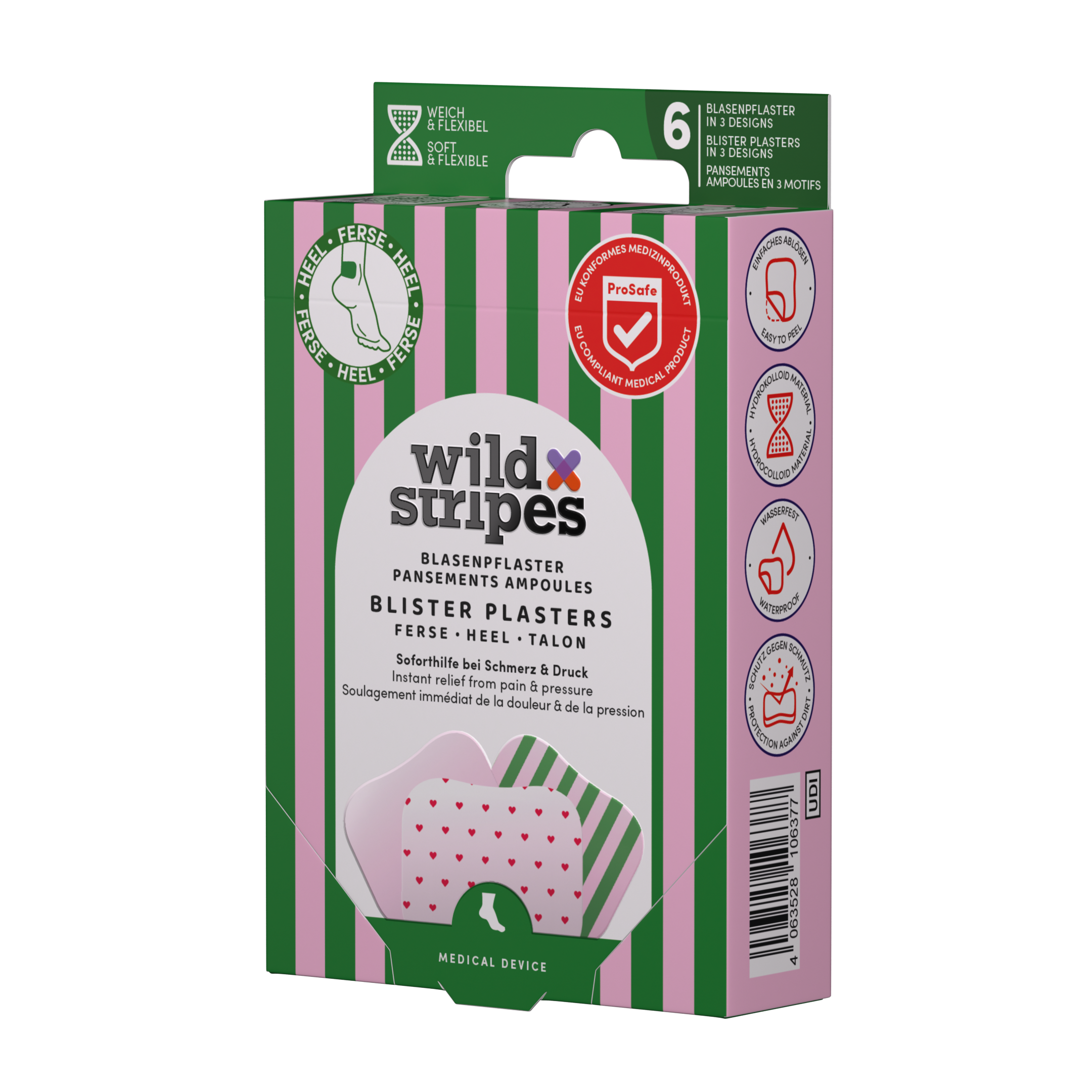 Wild Stripes Blarenpleisters Rosy Stripes  (6 stuks) - image 2
