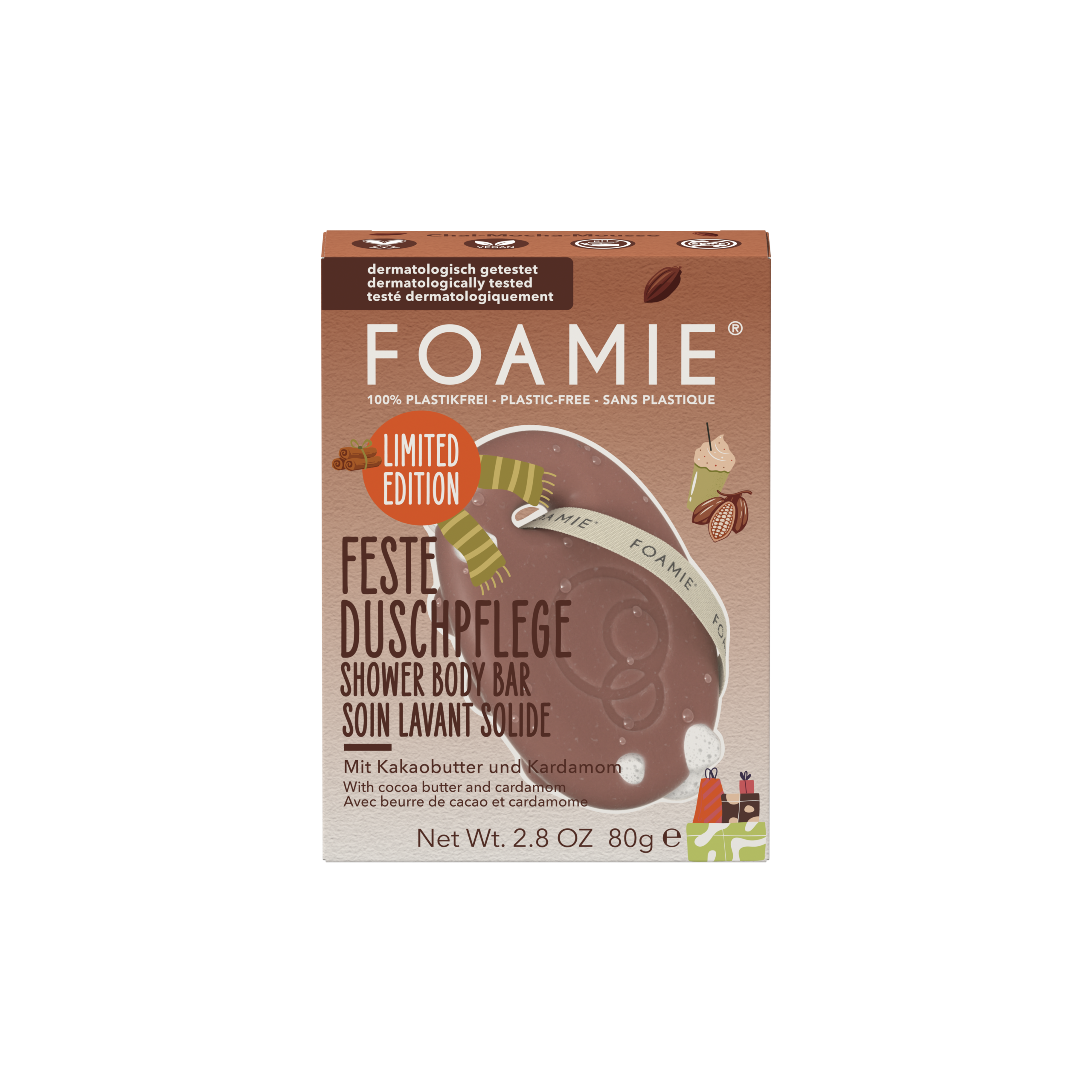 Foamie Shower Bar Chai-mocha-mousse Winter (80 gr)
