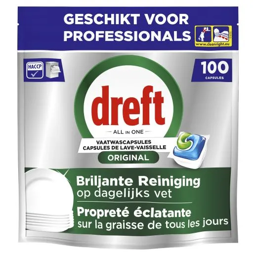 Dreft Professional Vaatwastabletten Regular (100 stuks)