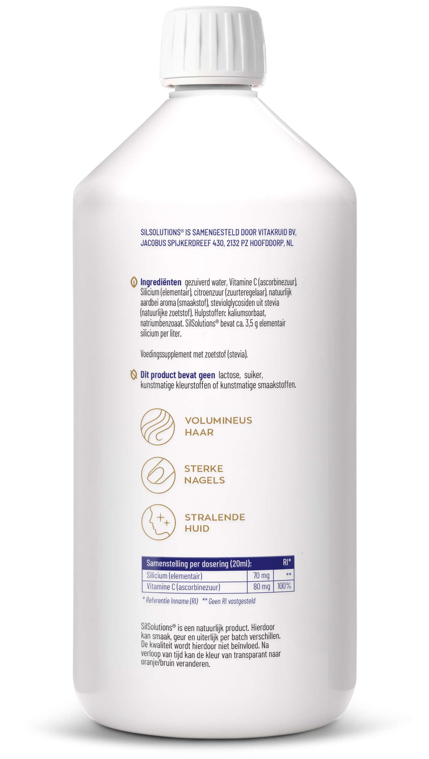 Vitakruid SilSolutions 1000 - Aardbei (1000 ml) - image 2