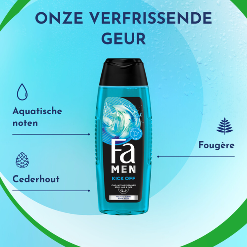 Fa Men 3in1 Douchegel Kick Off (250 ml) - image 4
