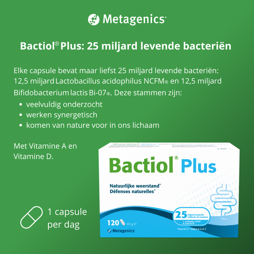 Metagenics Bactiol Plus NF (120 capsules) - image 5