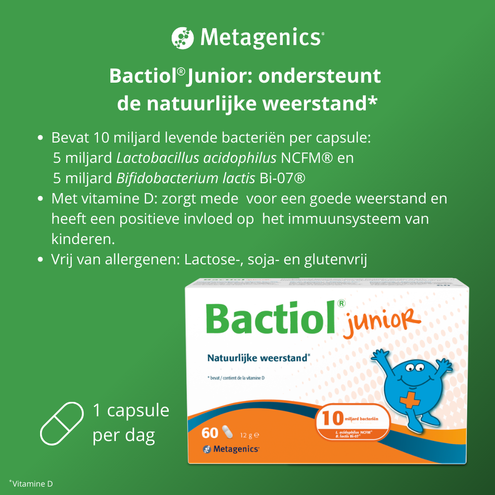 Metagenics Bactiol Junior (60 capsules) - image 5