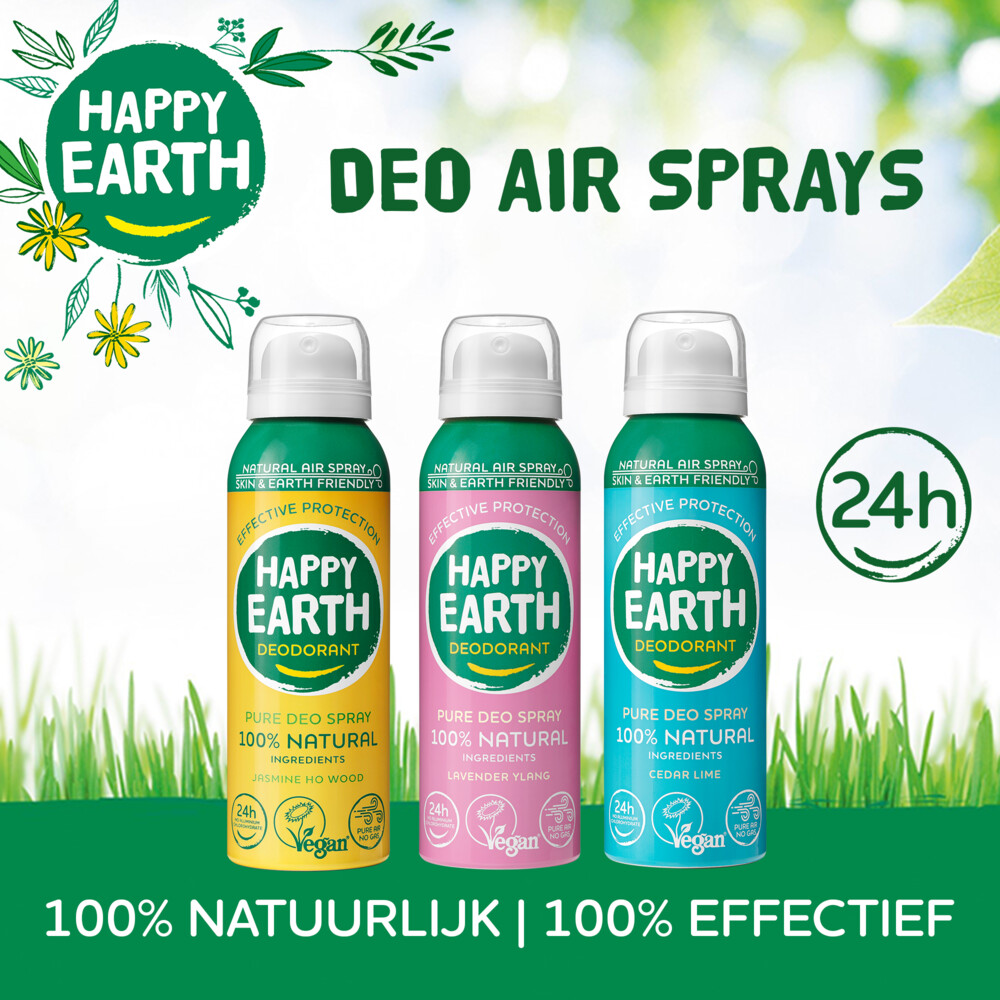Happy Earth Natuurlijke Deo Natural Air Sp Ray Jasmine Ho Wood (100 ml) - image 6