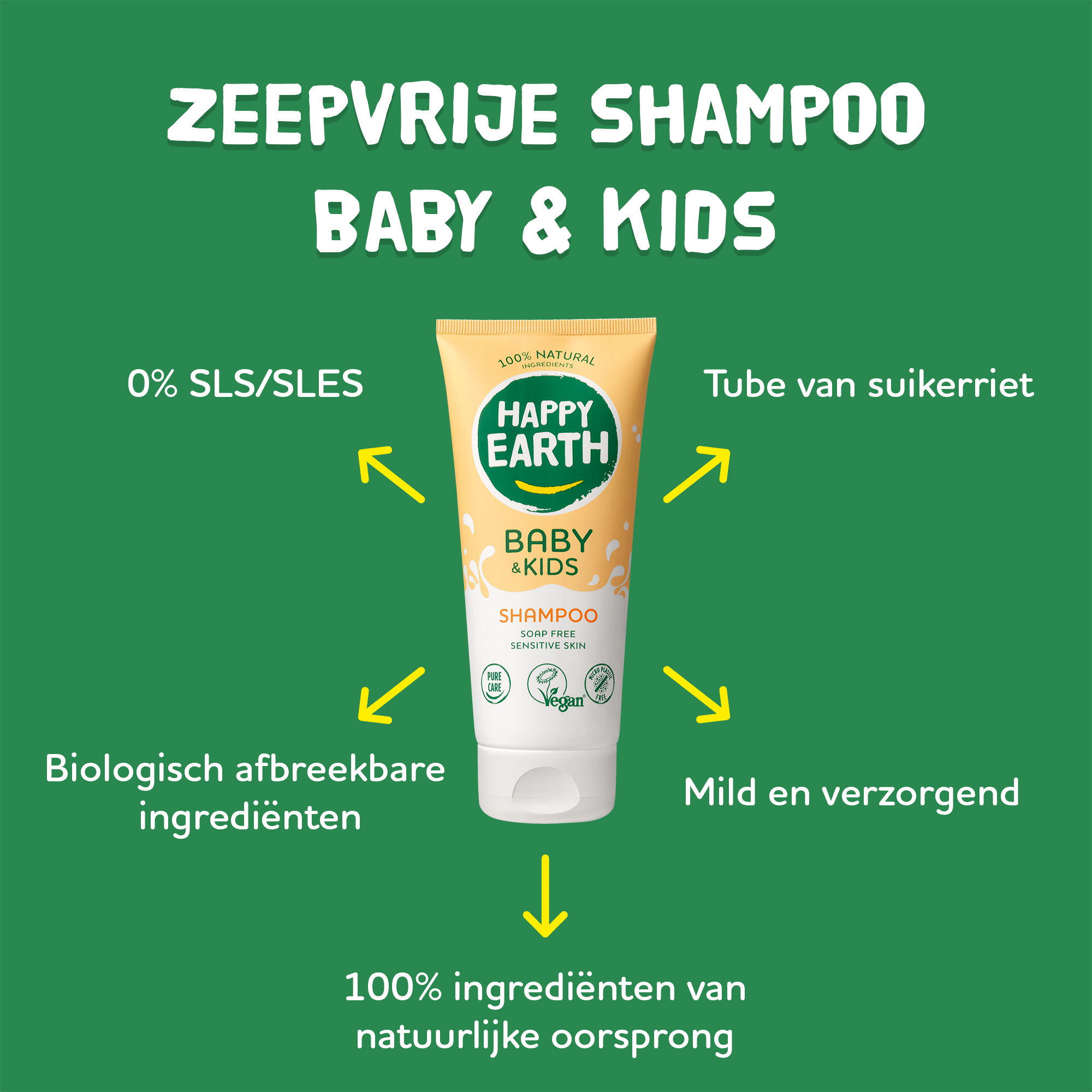 Happy Earth Shampoo Voor Baby & Kids (200 ml) - image 4