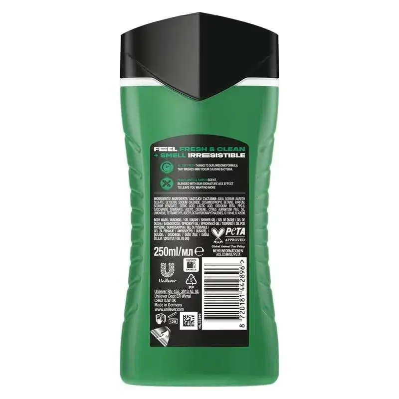 Axe Showergel jungle fresh (250 ml)