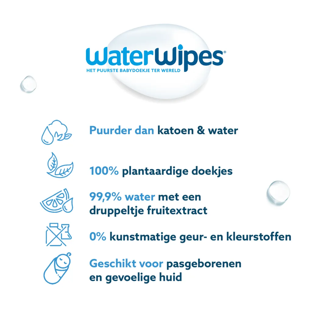 WaterWipes Babydoekjes (48 stuks)