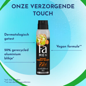 Fa Men deodorant spray sport double power boost (150 ml) - image 4