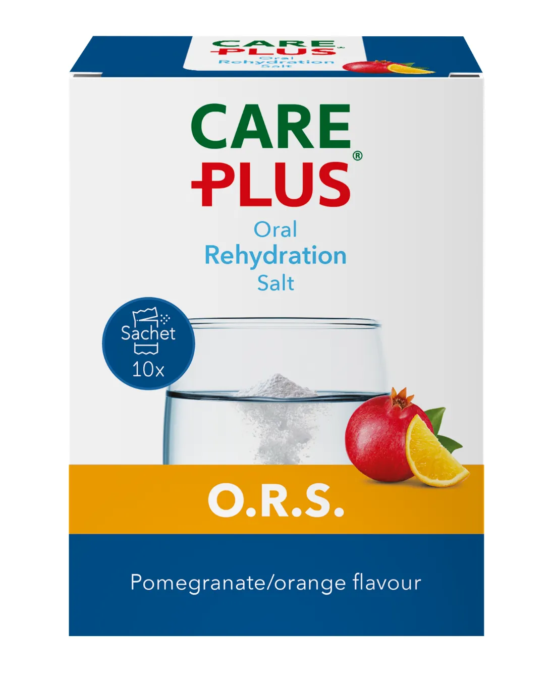 Care Plus O.R.S. Granaatappel-Sinaasappel (10 stuks)