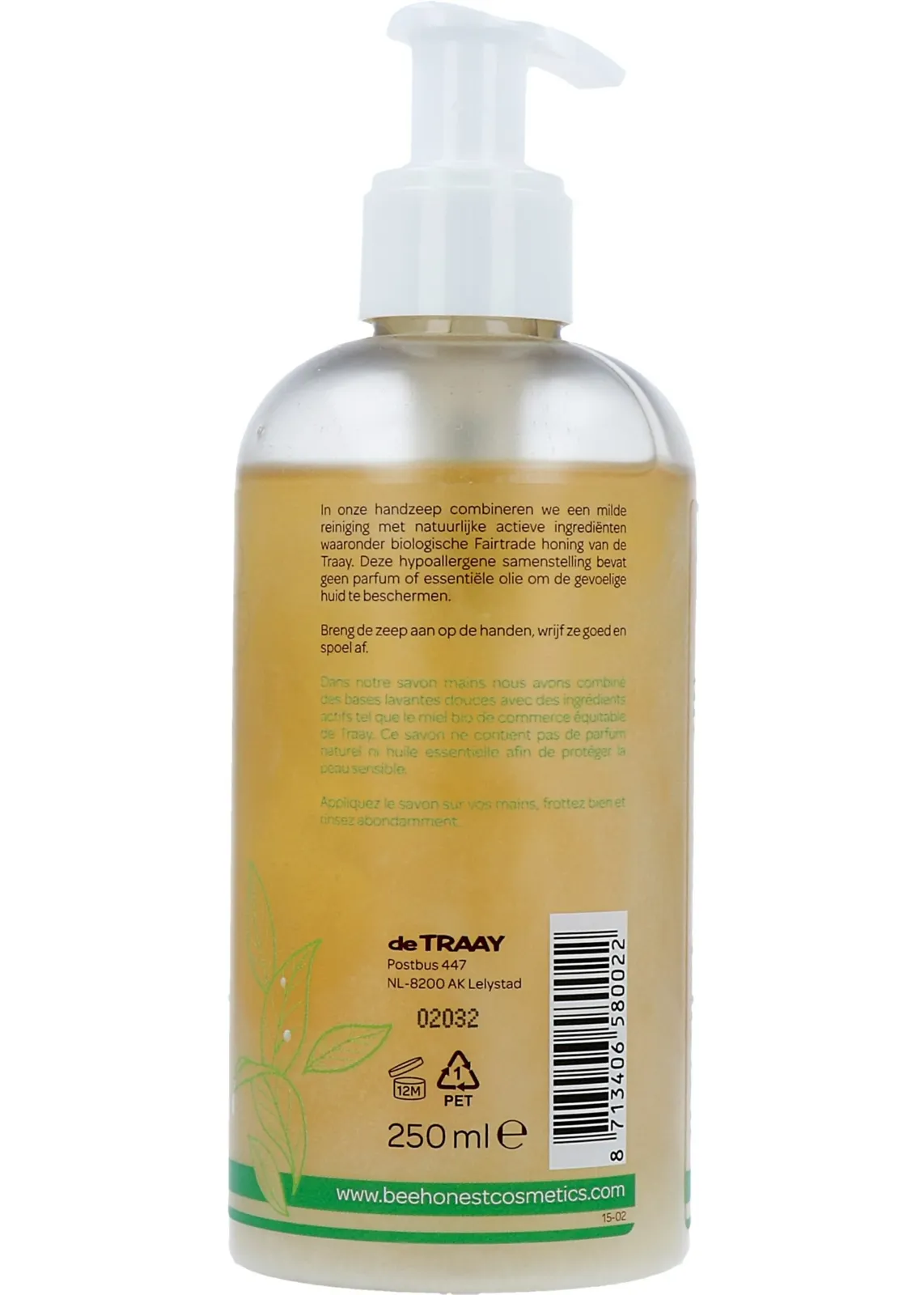 Bee Honest Handzeep Neutraal (250 ml)