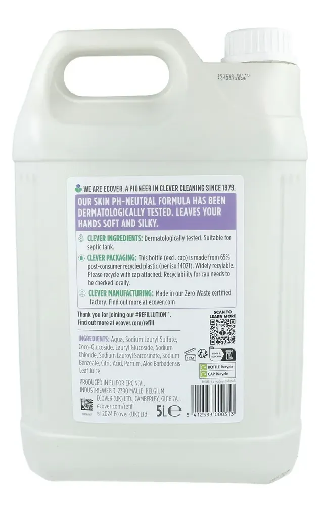 Ecover Handzeep Lavendel & Aloe Vera (5000 ml)